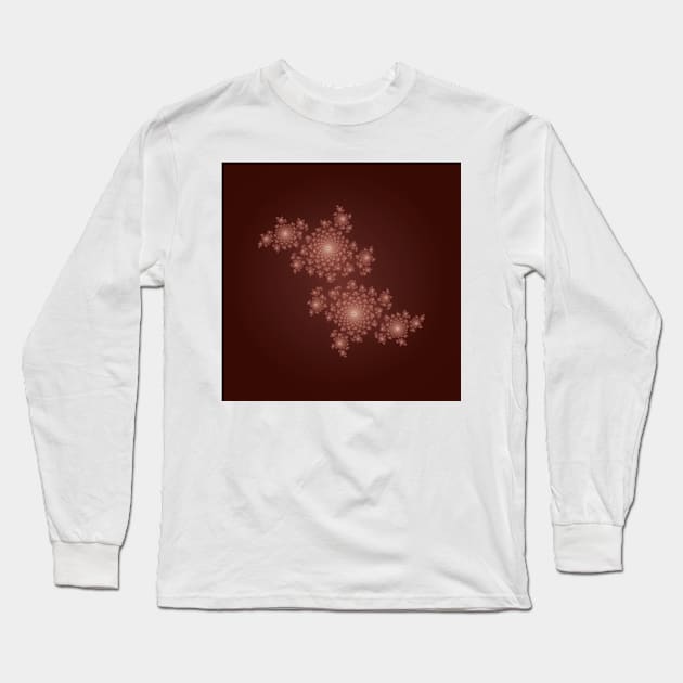 Fractal Coral - Red / Maroon Long Sleeve T-Shirt by mandelbrot